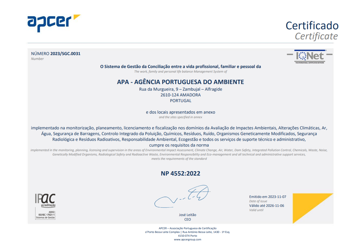 CERTIFICADO APCER