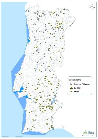 Mapa das Barragens
